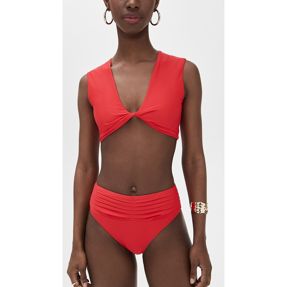 Ramy Brook Oliwia Bikini Top in Orange - Picture 5 of 5